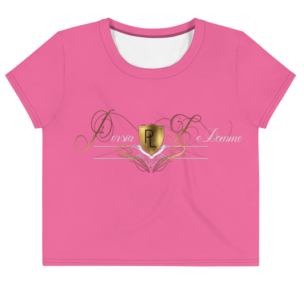 Persia Ledomme' Signature Crop Tee (Pink)