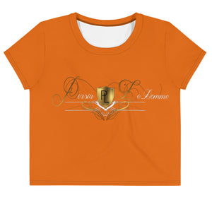 Persia Ledomme' Signature Crop Tee (Orange)