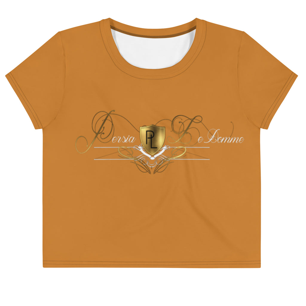 Persia Ledomme' Signature Crop Tee (Toffee)