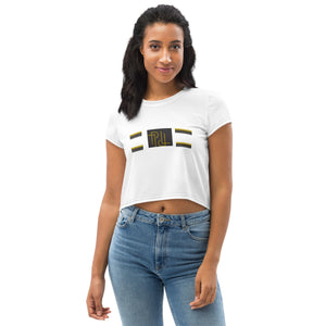 PL Brands Crop Tee (wh/blue)