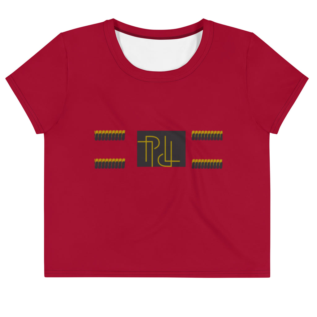 PL Brands Crop Tee (Maroon)