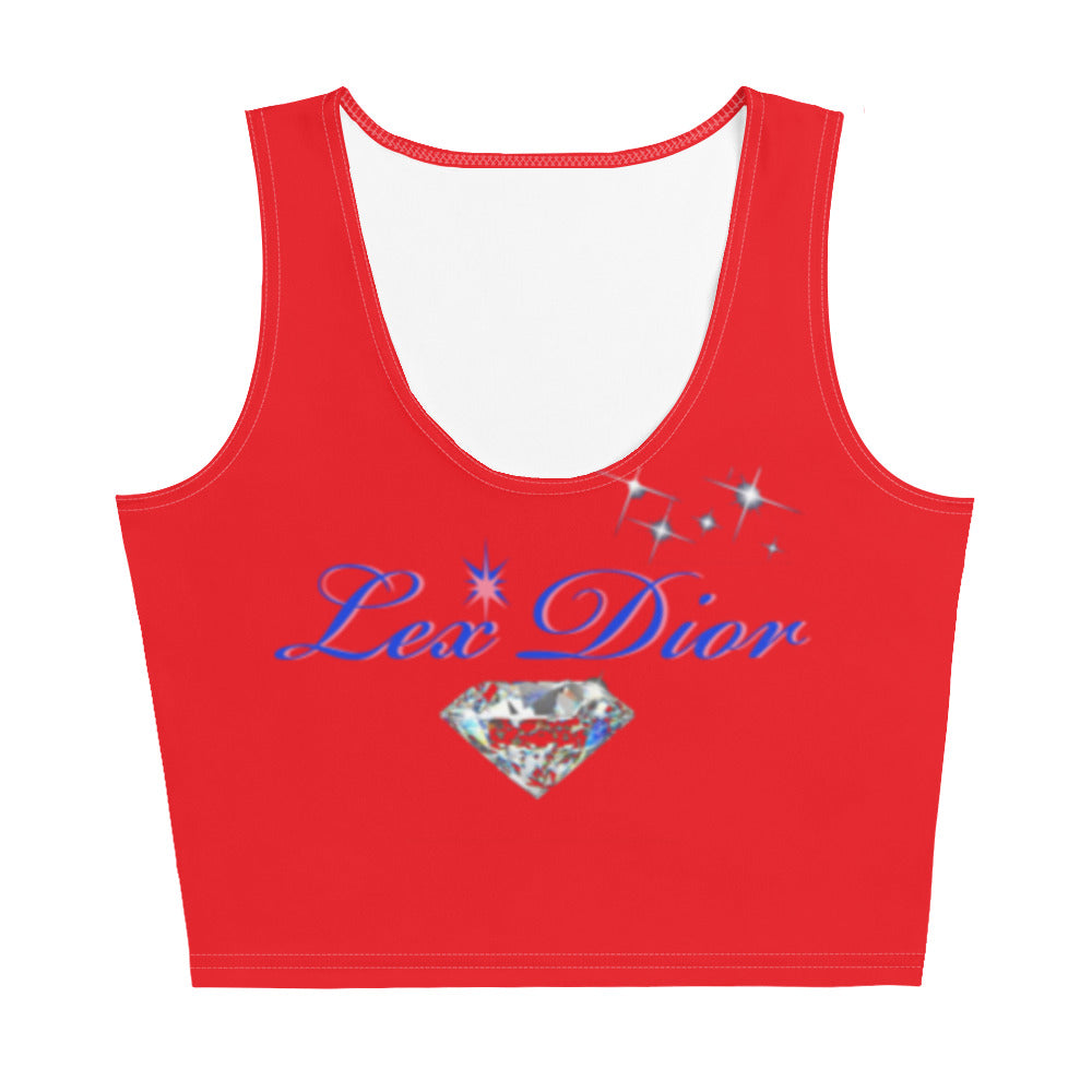 Red Lex Dior Crop Tank