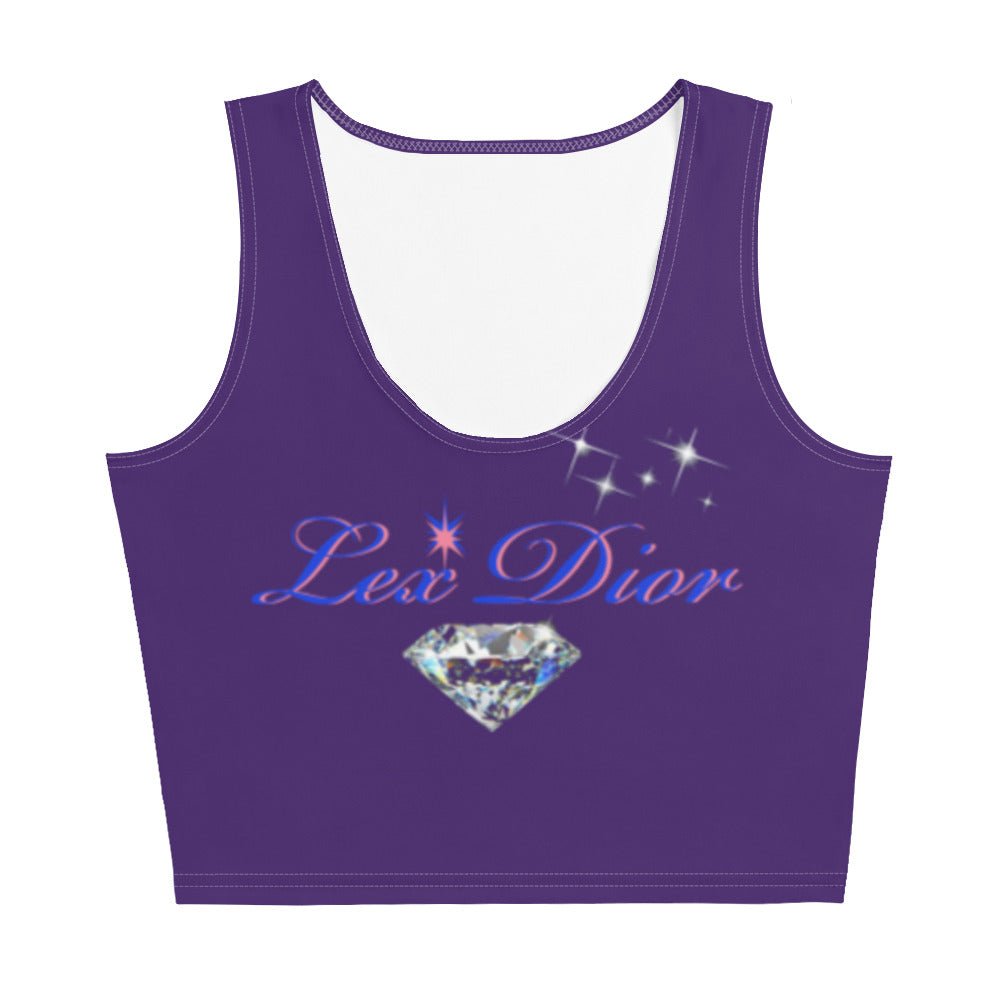 Purple Lex Dior Crop Tank