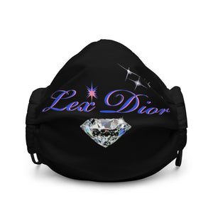 Blk Lex Dior Diamond face mask