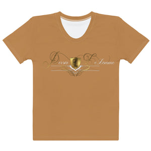 Persia Ledomme' Signature fitted Tee (Tan)