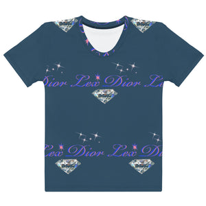 Lex Dior Blue Denim Graphic Tee