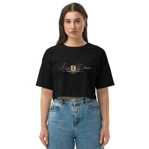 PL Signature Loose drop shoulder crop top