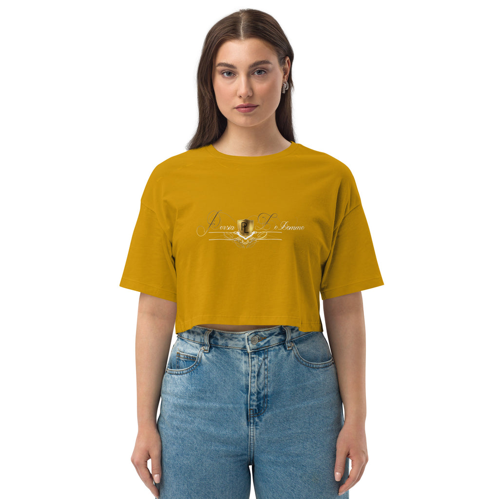 PL Signature Loose drop shoulder crop top