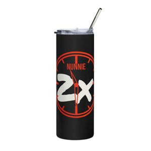 Nunnie2x Stainless steel tumbler (Blk/Red)