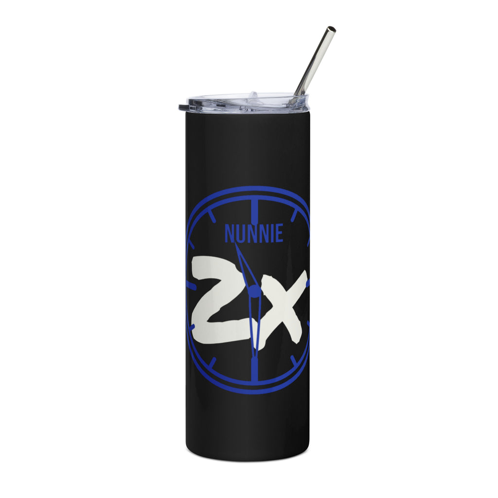 Nunnie2x Stainless steel tumbler (Blue/Blk)