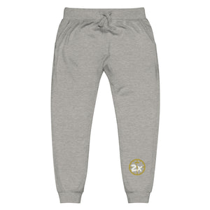 Nunnie2x Unisex fleece sweatpants (blk/gld)