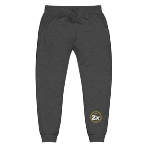 Nunnie2x Unisex fleece sweatpants (blk/gld)