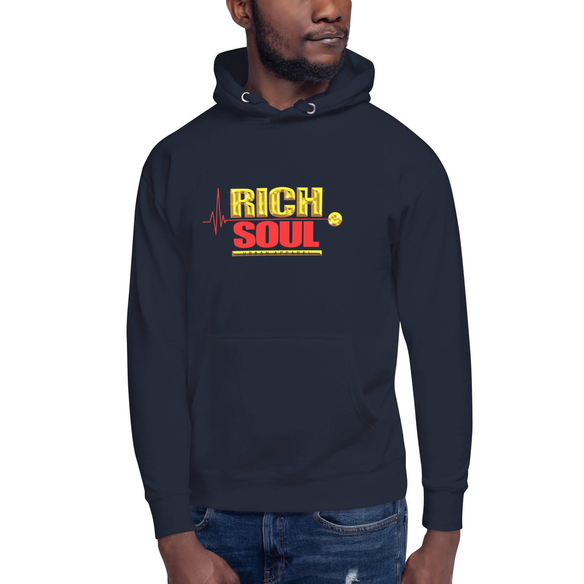 RichSoul Urban Apparel Unisex Hoodie (blk)