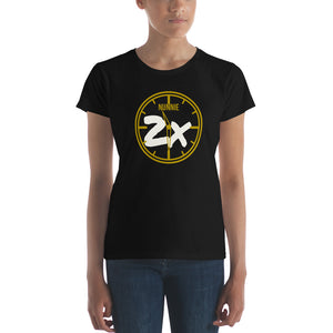 Blk/Gld Nunnie 2x Women's short sleeve Tee