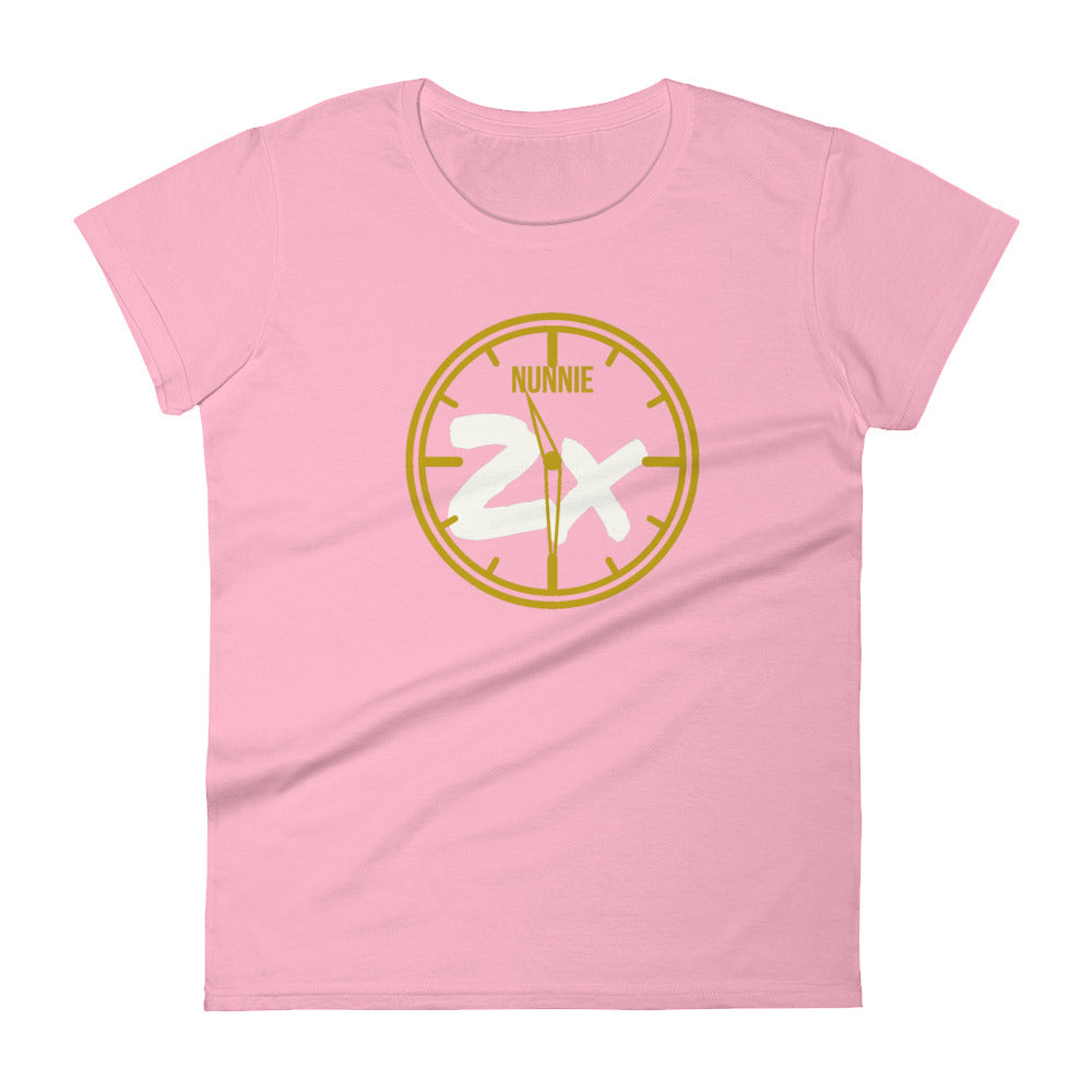 Pink/Gld Nunnie 2x Women's short sleeve Tee