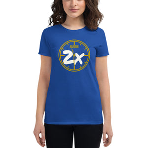 Royal/Gld Nunnie 2x Women's short sleeve Tee