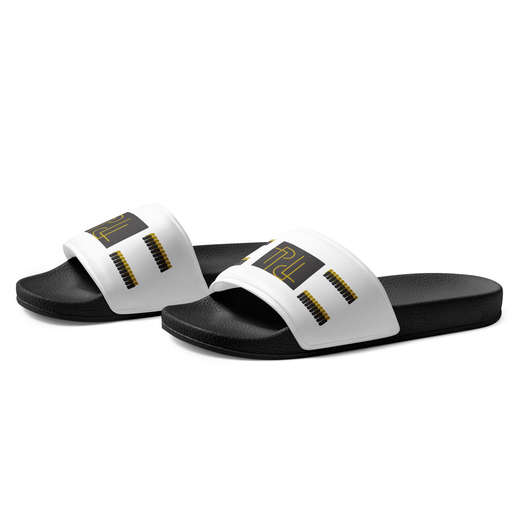 PL Brands Women's slides (wh/blk)