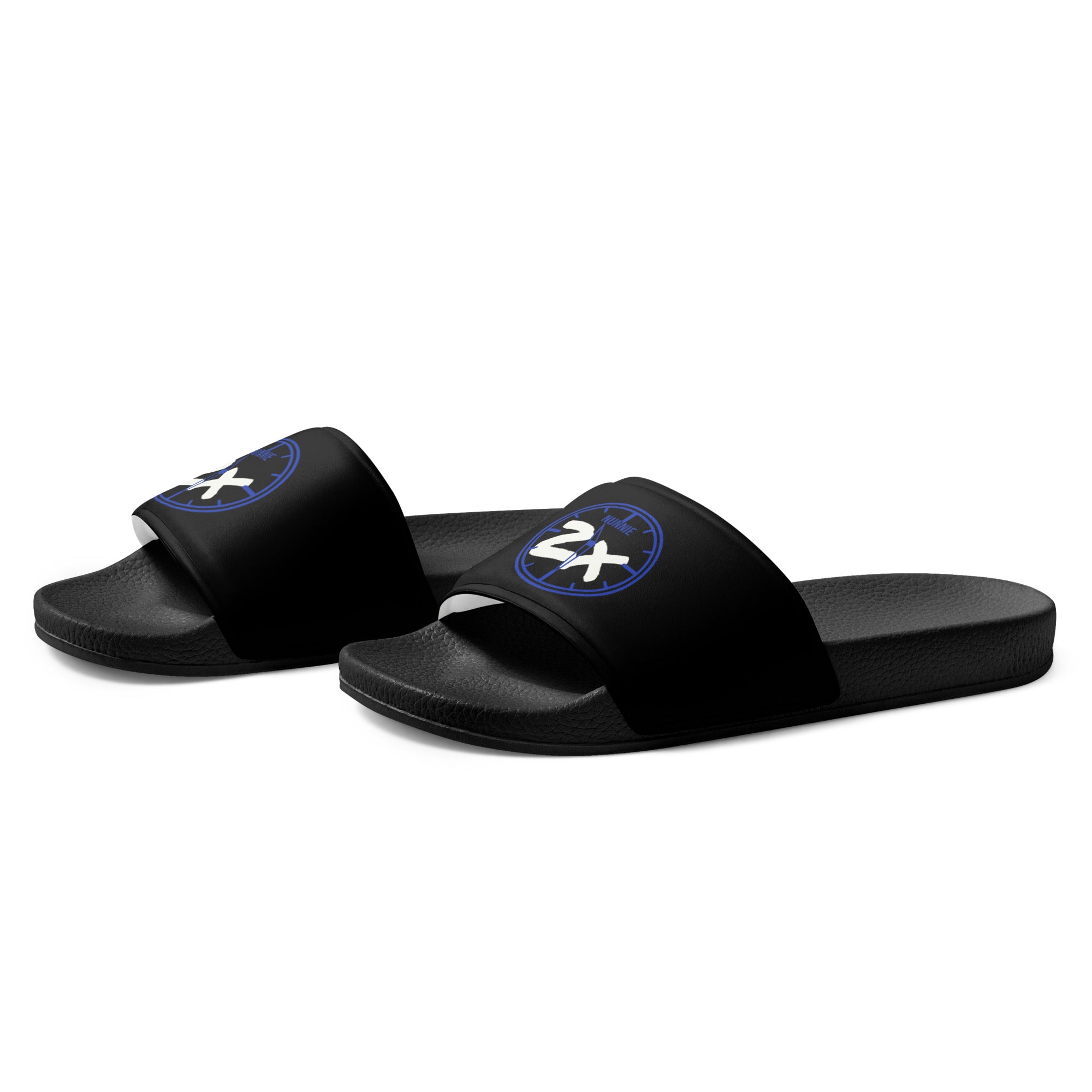 Nunnie 2x Blk/Blue Women's slides