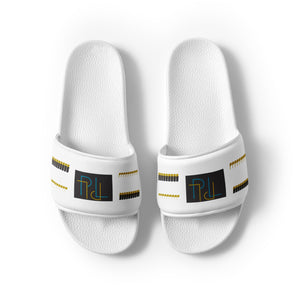 PL Brands Women's slides (wh/blue/gold)