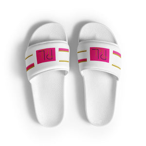 PL Brands Women's slides (wh/pk/gold)