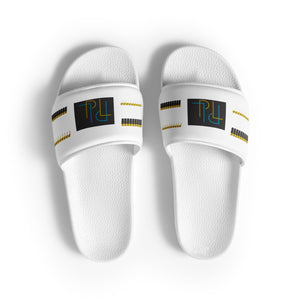 PL Brands Women's slides (wh/blue/gold)