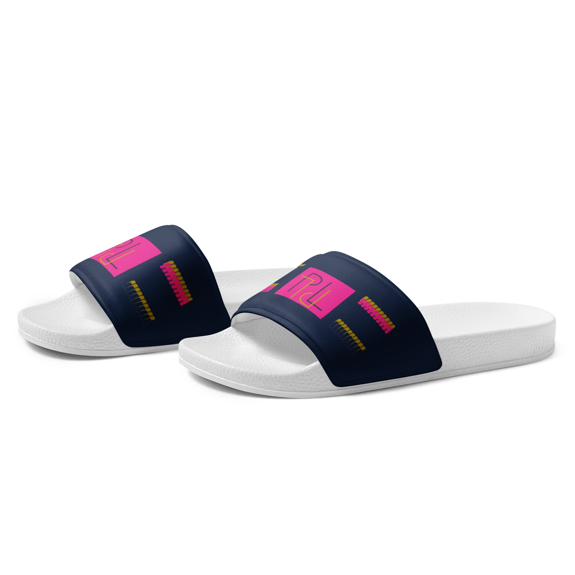 PL Brands Women's slides (navy/pink)