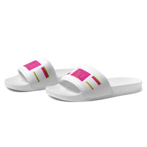 PL Brands Women's slides (wh/pk/gold)