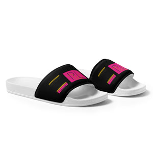 PL Brands Women's slides (blk/pink)