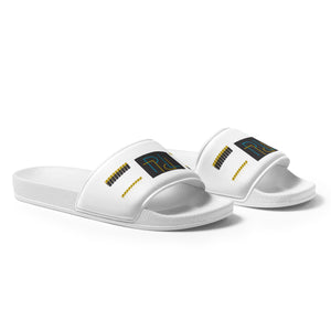 PL Brands Women's slides (wh/blue/gold)